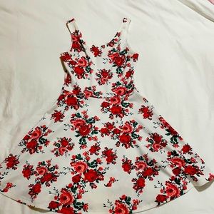White floral dress